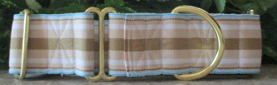 Stripes...Tan and Blue~