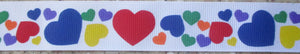 Hearts...Mostly Primary Colors 1 Inch