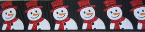 Snowmen...Happy Glitter 1 Inch