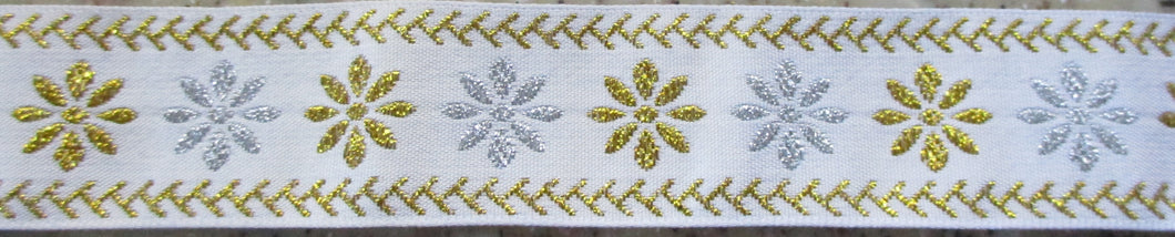 Snowflakes...Silver and Gold #1 1 Inch