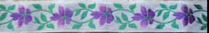 Flowers...Violet on White 1 Inch