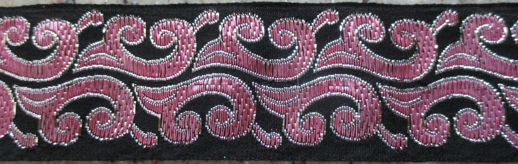 Swirls...Pink on Black