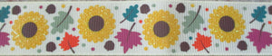 Sunflowers and Leaves 1 Inch