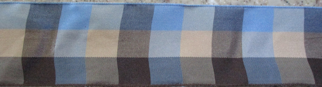 Plaid...Blues and Browns
