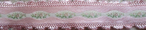 Flowers...Scalloped Panels Pink 1 Inch