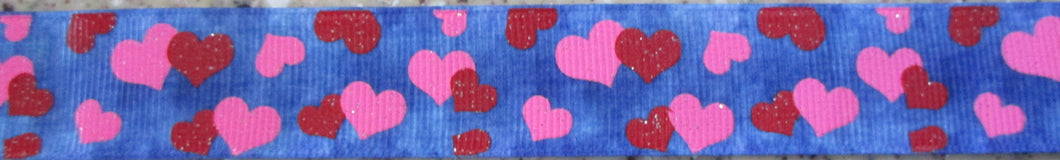 Hearts...on Denim 1 Inch